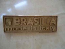 BRASILIA, macchina da caffè espresso con logo emblema.