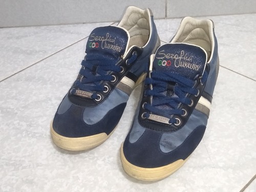 Sneakersa Serafini Luxury n.37 donna Pelle / Nylon Plateau 3 cm Made In Italy - Foto 2 di 14