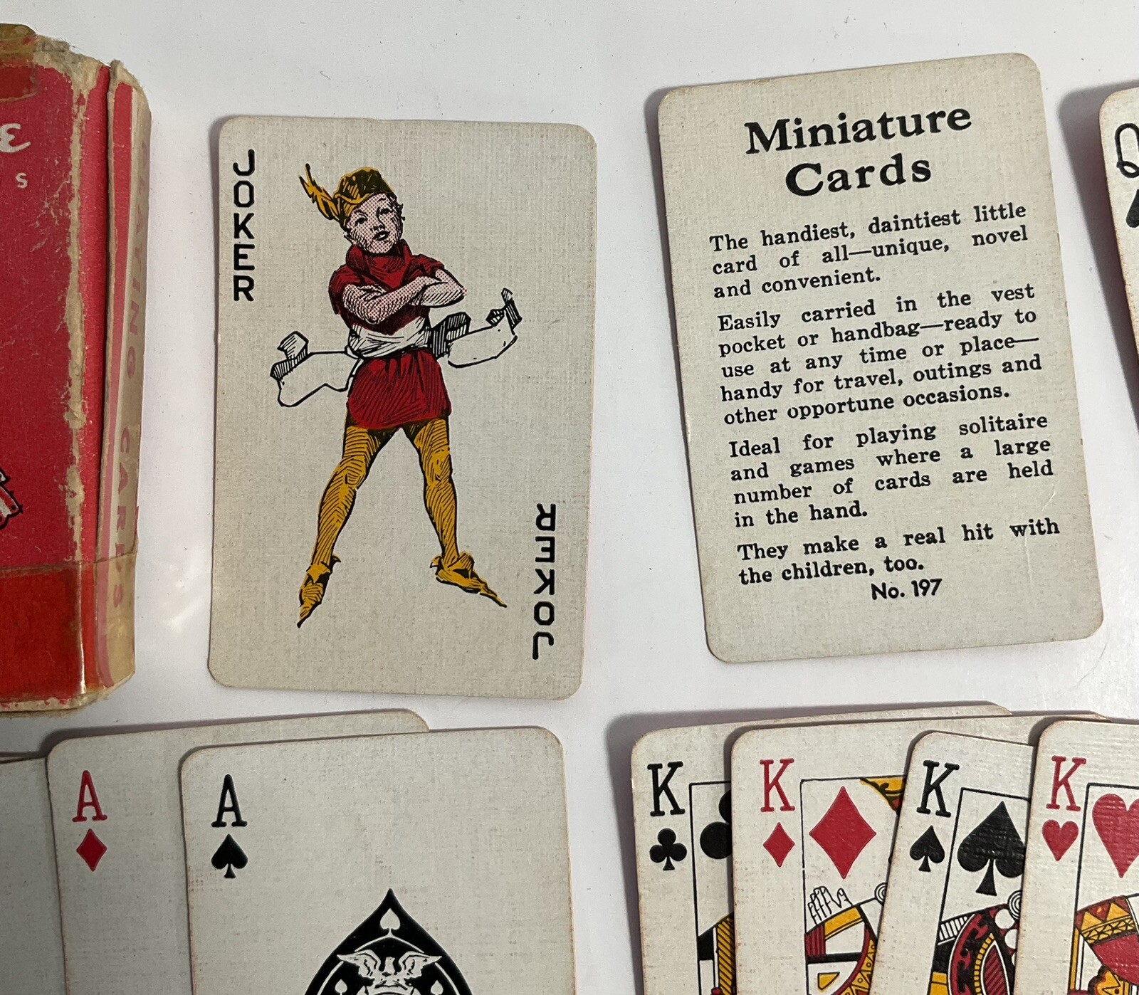 Vintage Miniature Playing Cards Lady Umbrella Dog eBay