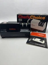 Chefs Choice Professional Knife Sharpener Diamond 110 Black Heavy Duty with Box
