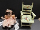 Marie Osmond Tiny Tot Doll 2362  Peach Color Dress With Mini Chair — photo 3