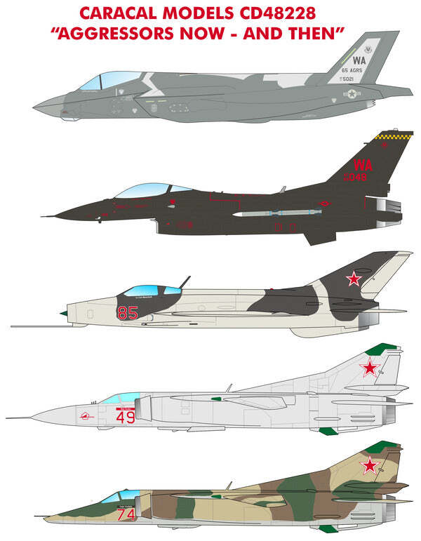 Caracal 1/48 decals for Aggressors Now and Then - CD48228 Caracal 1/48 decals for Aggressors Now and Then - CD48228