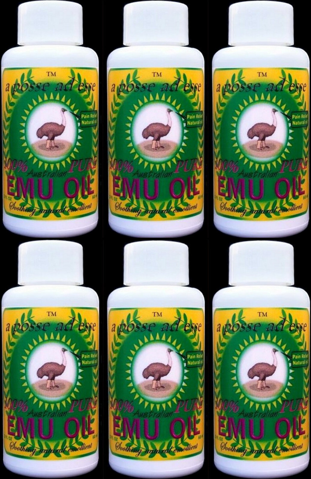 100% Pure Australian Emu Oil**SIX PACK**