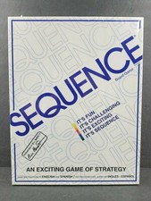 Sequence Game Strategy Vintage 1995 Challenging Card Playing Family Fun Gift NEW