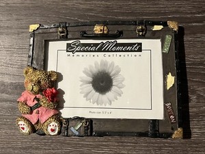 Special Moments Memories Collection Traveling Teddy Bear Picture Frame 5.5" x 4"