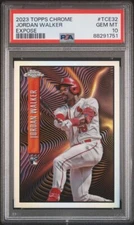 2023 Topps Chrome #TCE-32 Jordan Walker Rookie RC SP Expose /50 PSA 10 Cardinals