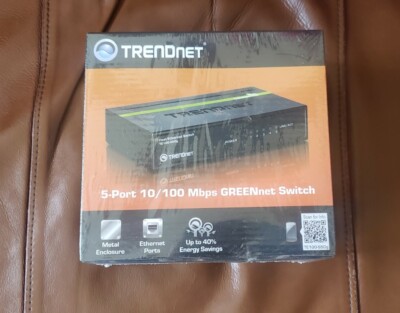 TRENDnet TE100-S50g 5-Port 10/100Mpbs GREENnet Switch With Box Brand new