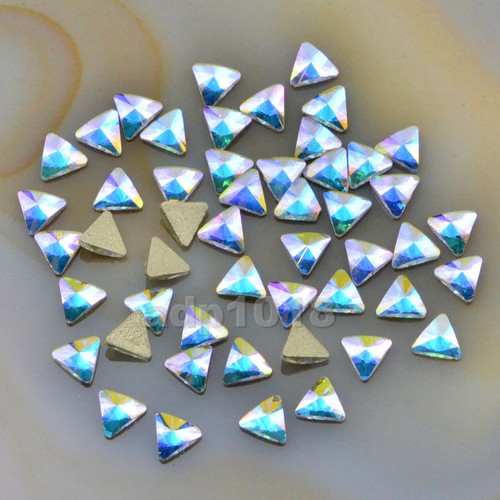 Top Czech AB Crystal Flatback Rhinestone Nail Art Decoration Multi Shape - Picture 18 of 32