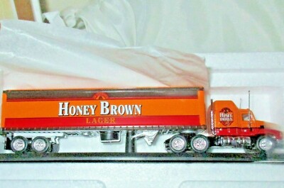 HONEY BROWN MACK BEER TRUCK Die Cast 1:100 Matchbox Brewmasters Lager nos 1997
