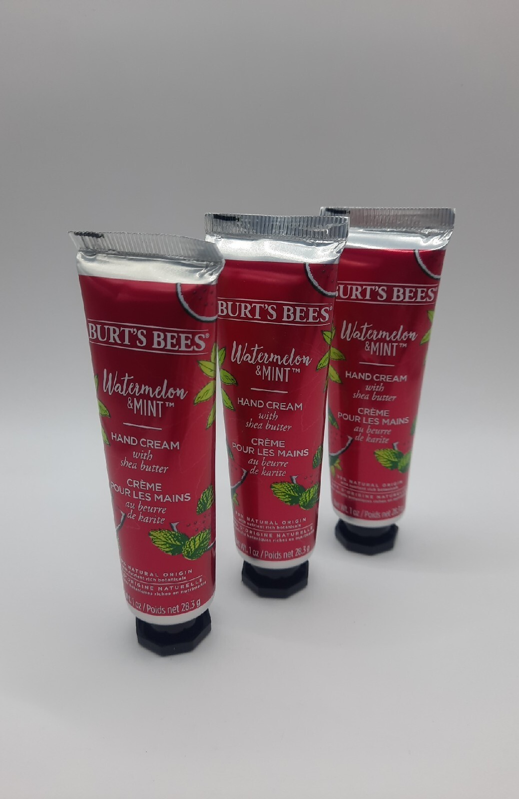 *3* Burts Bees Watermelon & Mint Hand Cream With Shea Butter 1 Oz 