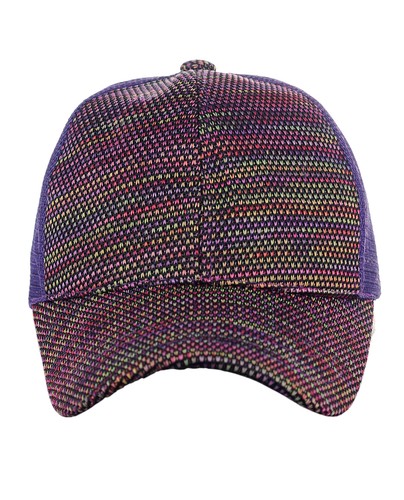 CC 80's Multicolor Front Panel Mesh Back Adjustable Precurved Baseball Cap Hat - Picture 15 of 21