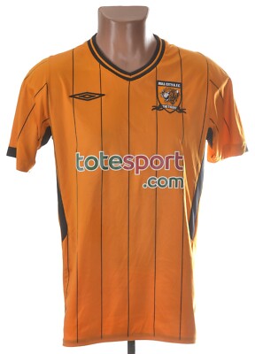Maillot Hull City Domicile 2009/2010 - Umbro - Taille S - Orange - Très Bon état