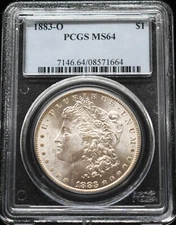 1883-O Morgan Dollar PCGS MS 64 #24APR276