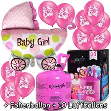 PALLONCINO PELLICOLA + GAS PALLONCINO + PALLONCINI - Baby Girl compleanno festa decorazione elio