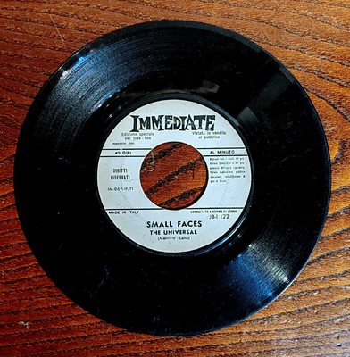 SMALL FACES THE UNIVERSAL 7'' PROMO MIT SOFORTIGEM LABEL ITALIEN 1968 P.P. ARNOLD