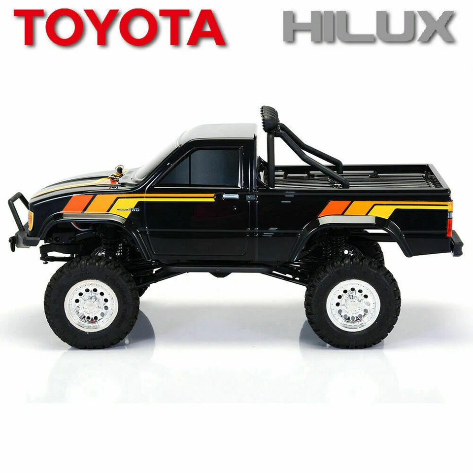 Camioneta pick-up Thunder Tiger Toyota Hilux 1/12 RTR negra/azul/roja Foto 4 de 4