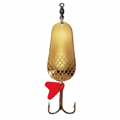 Jenzi Blinker Phantom-F Classic gold Schuppenmuster Forellen Hecht Raubfisch