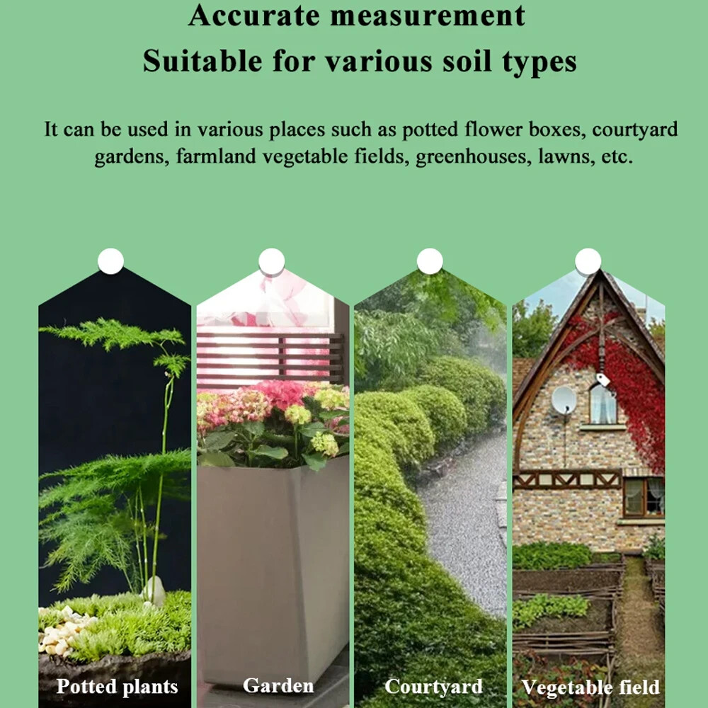 Smart Zigbee Soil Tester Temperature and Humidity Meter Waterproof