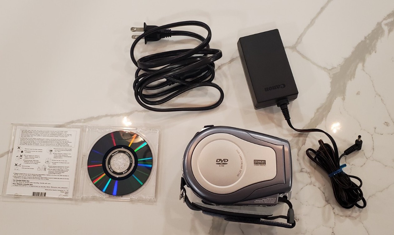 Canon NTSC DC100 DVD Camcorder /Camera + ChargerCrack. *READ* eBay