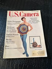 OCTOBER 1957 US CAMERA magazine - GLAMOUR - PINUP cover