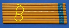8 Vintage Koh-I-Noor L&C Hardtmuth 1500 I/ F Drafting Drawing Pencils