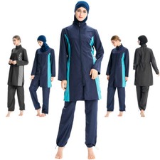 Modest Damen Bademode Badeanzug Suit Muslim Burkini Strandbekleidung Islamisch