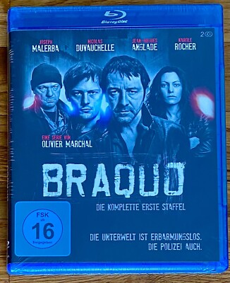 BRAQUO - Die komplette 1. Staffel,  2 Blu-ray, 400 Minuten, factory sealed, neu!
