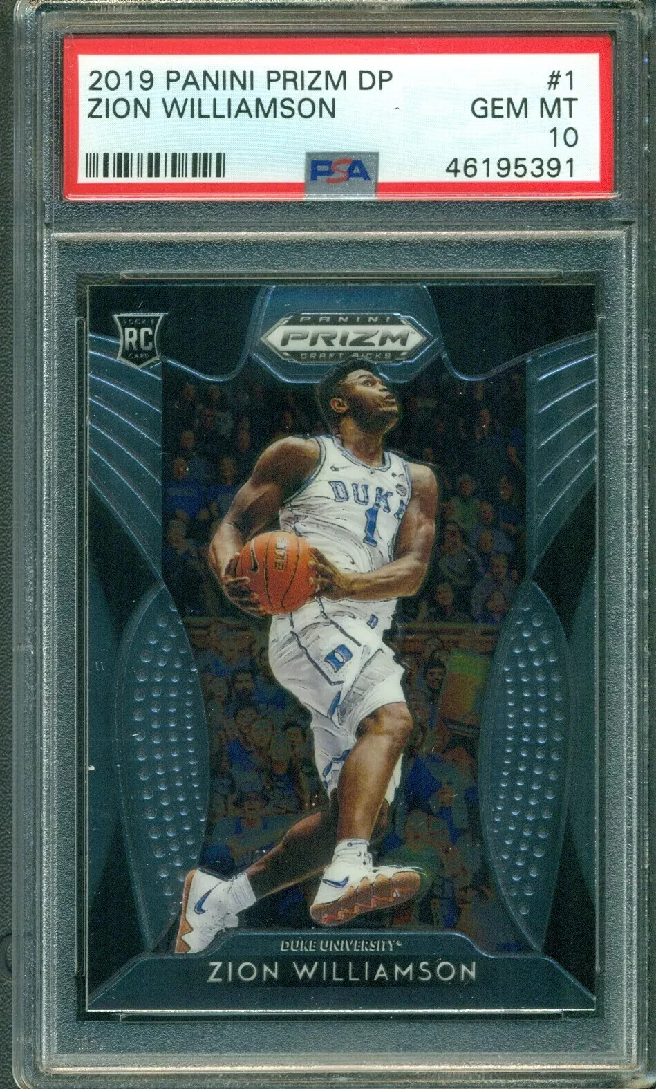 Zion Williamson 2019 Panini Prizm Draft "Base" Rookie #1 - PSA 10 - GEM MINT