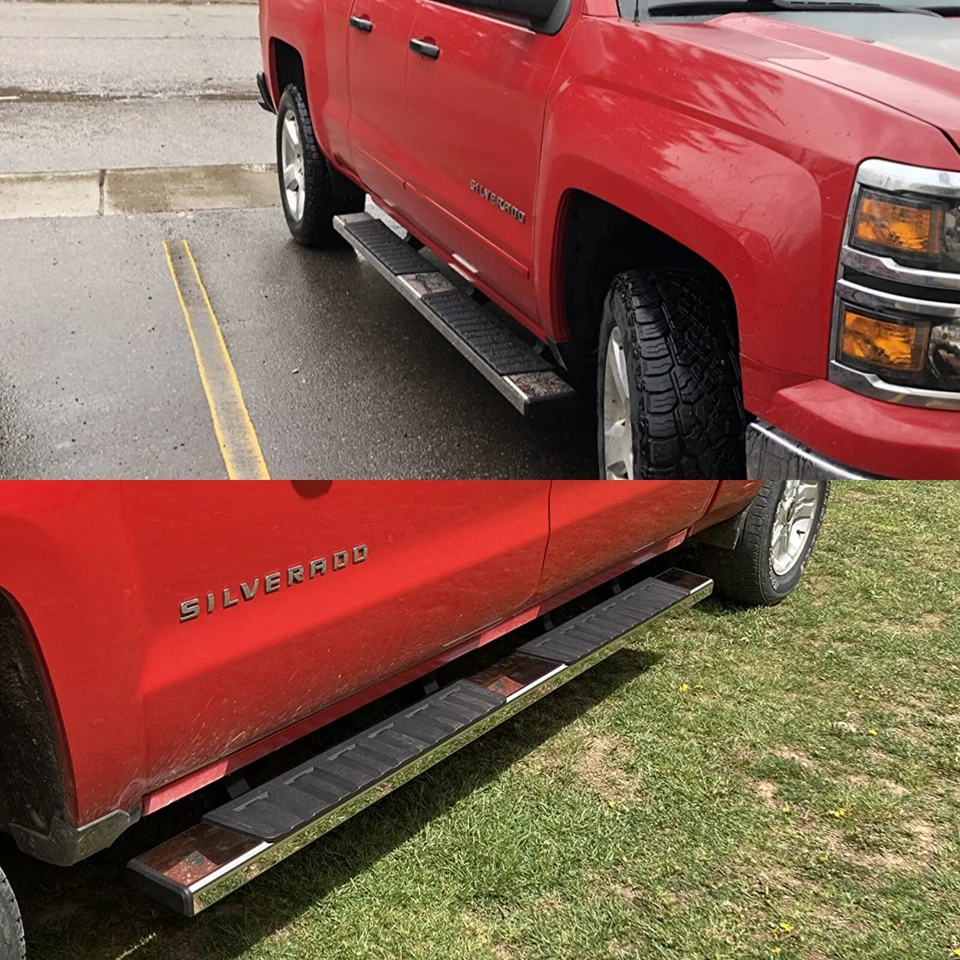 6" RUNNING BOARDS For 07-18 Silverado Sierra 1500 2500HD Crew Cab SS H Side Step — 第 2/4 张图片