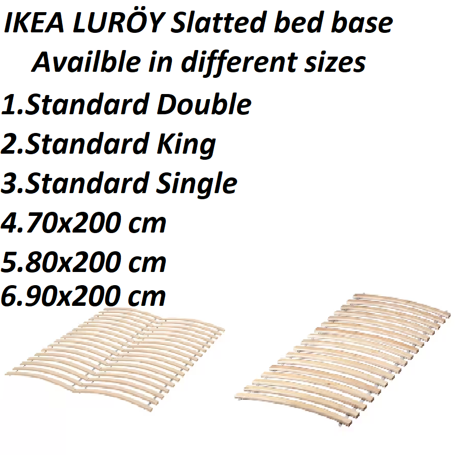 Ikea LUROY Slatted Bed Base,Single,Double,King & European Size Bed
