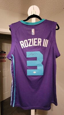 Terry Rozier Charlotte Hornets Autographed Signed Purple Jersey
