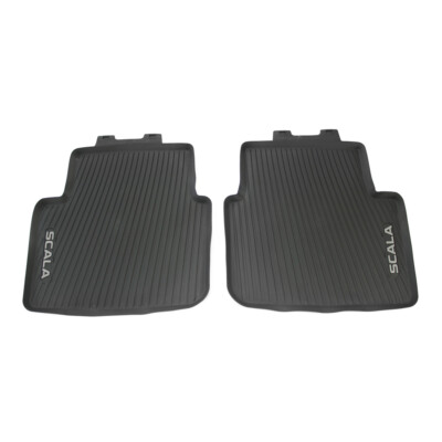 Original Skoda Scala Allwetterfußmatten hinten Gummi Fußmatten Matten 657061512