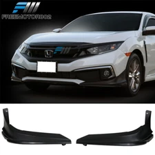 Fits 19-21 Civic Front Bumper Lip Spoiler Side Apron Modulo Style PP