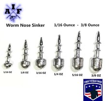 10 Pcs Worm Nose Sinker / Neko Rig Nose Weight