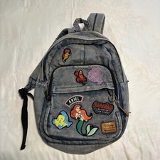 Disney Loungefly Ariel Denim Backpack Patch L...