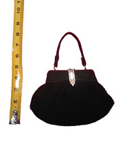 Vintage Evening Black Bag , Mini Purse,