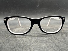 Boys Youth Ray-Ban Eyeglasses Kids RB 1544 Full Frame Square Plastic Black White