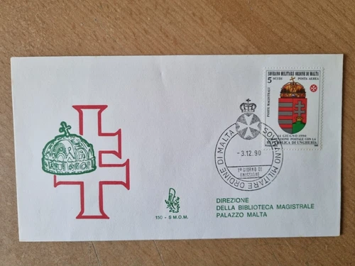 1990 SMOM S.M.O.M.  Hungary Ungeria Hungary Magyarorszag FDC Malteser Order RARE