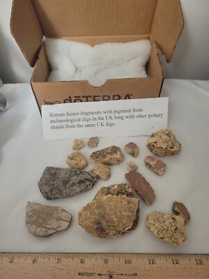 roman fresco Fragments Lot