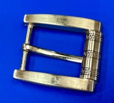 Thick Wide Roller End Style Replacement Gold Tone Belt Buckle