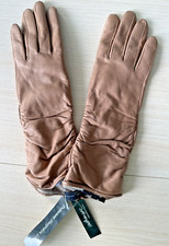 NWT Saks 5th Ave - Women  s Sheepskin LEATHER GLOVES Cashmere Lining  Size 7