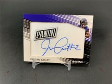 2018 PANINI DAY FOOTBALL JORDAN LASLEY #JL PANINI PATCH AUTO BALTIMORE RAVENS
