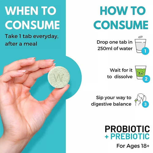Wellbeing Nutrition Daily Probiotics + Prebiotics (21 Effervescent Tablets) - Picture 4 of 7