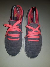 *LADIES SKECHERS GO WALK 4 GOGA MAX SHOES GREY UK 4 US 7 EU 37 VGC*