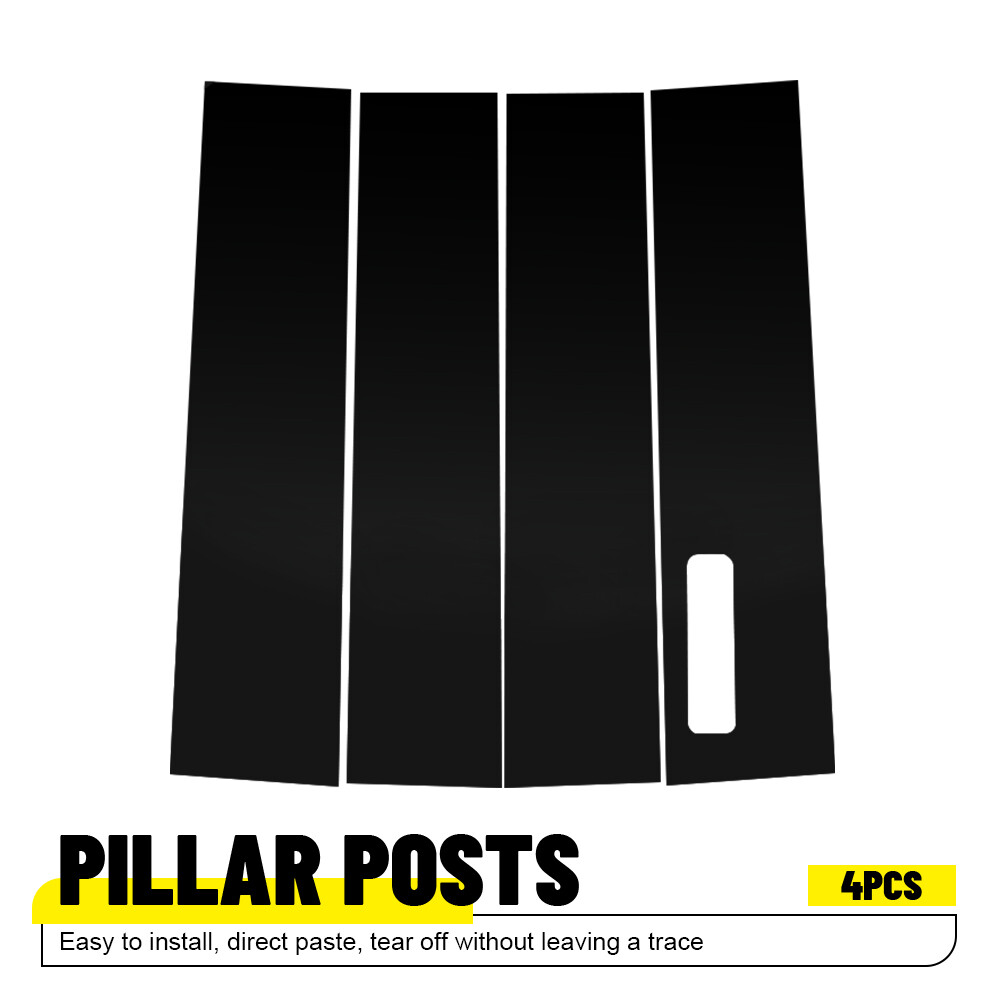 4x Window Pillar Posts Trim For 15-2021 Ford Accessories Black F-150