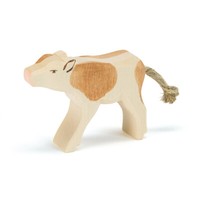 Kalb Braun Trinkend - Ostheimer 11025 Kuh Holzfigur Neu