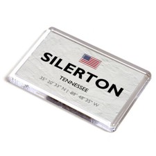FRIDGE MAGNET - Silerton - Tennessee - USA - Lat/Long