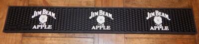 Jim Beam Apple RUBBER BAR RAIL MAT Drinks Bar Tavern SPILL Man Cave bar Gift New