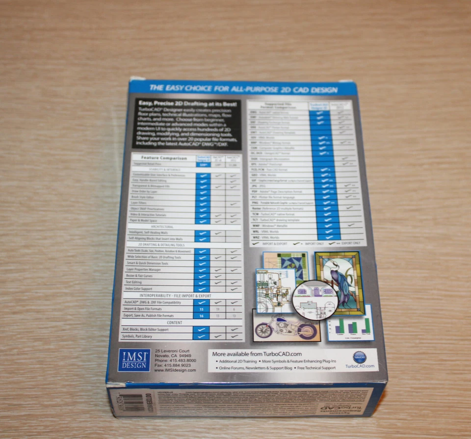 IMSI Design TurboCAD Designer 17 Software 2D Drafting Software NEW SEALED - Image 2 of 4