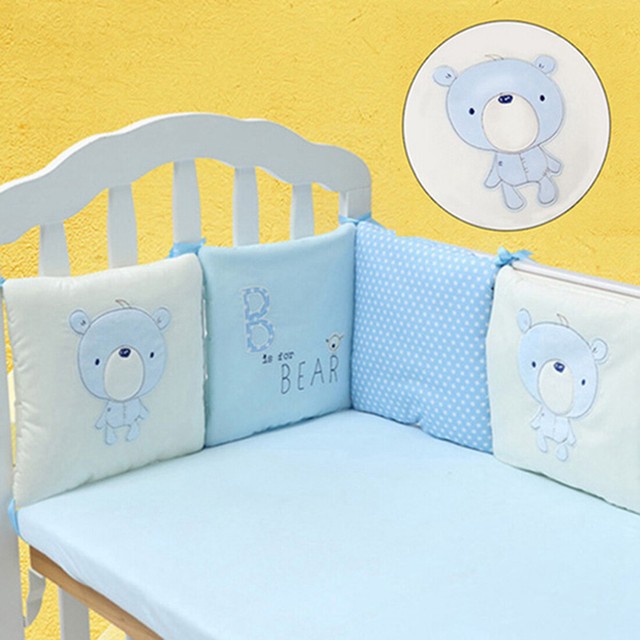 hengfey cotton baby crib bumpers breathable bumper
